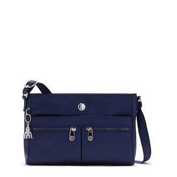 Kipling New Angie Crossbody Bag Handbag Blauw | BE 1286SG